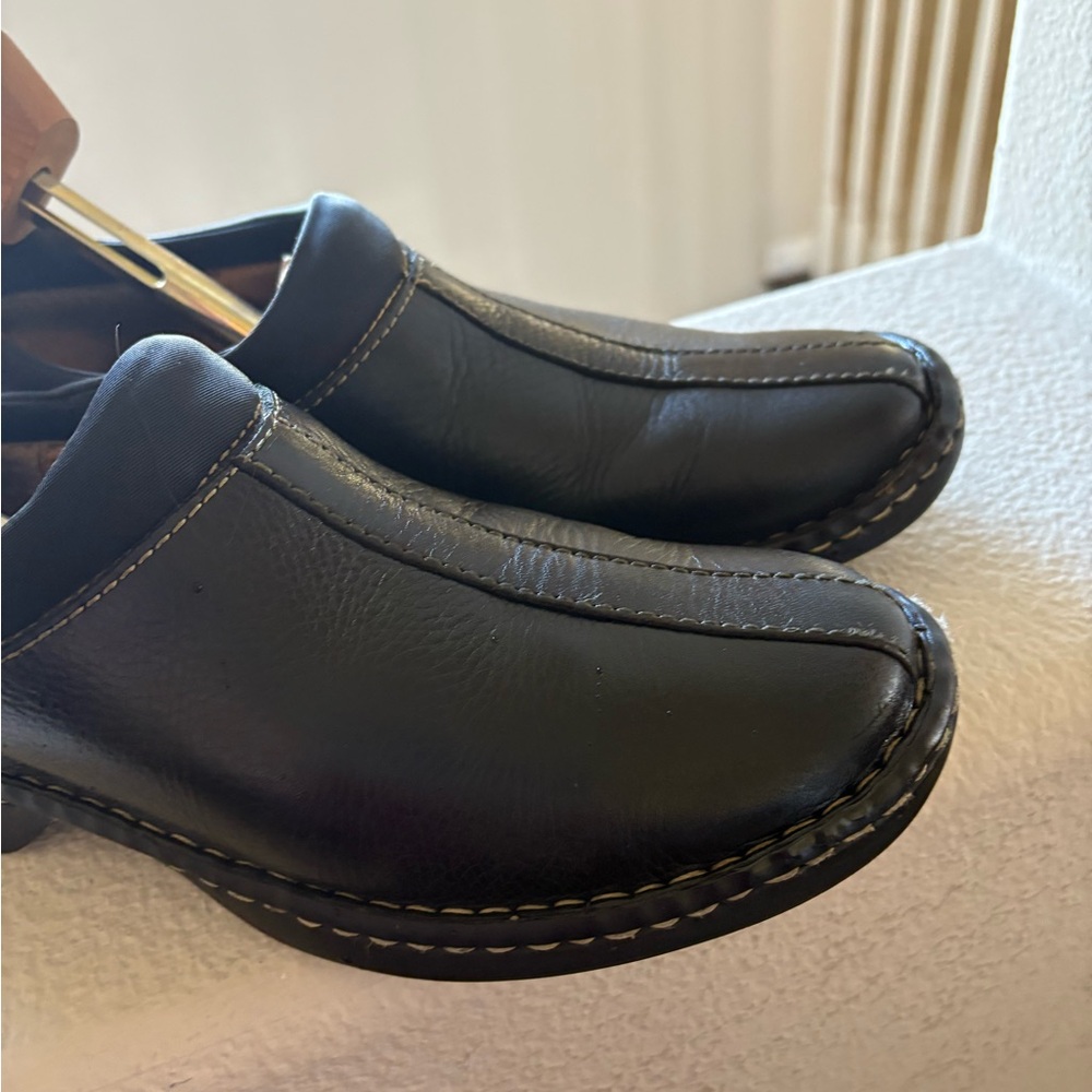 Born Black Leather Loafers
